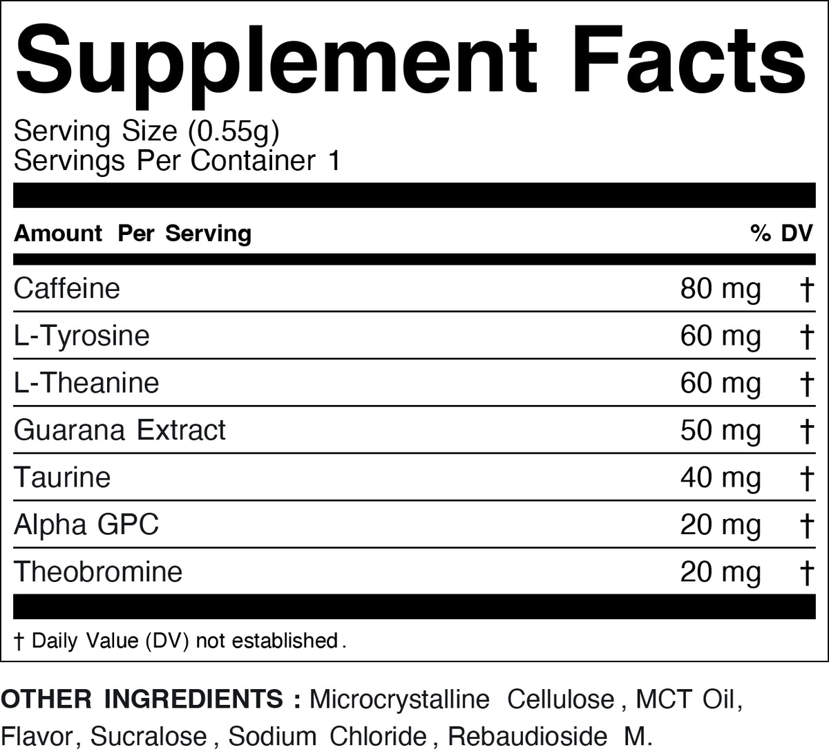 Spearmint Nootropic Caffeine Energy Pouches – 80mg